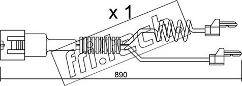Fri.Tech. SU.103 - Предупредителен контактен сензор, износване на накладките vvparts.bg