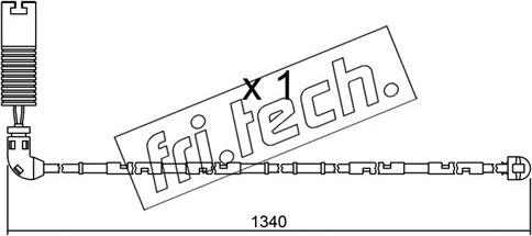 Fri.Tech. SU.113 - Предупредителен контактен сензор, износване на накладките vvparts.bg