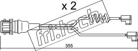 Fri.Tech. SU.181K - Предупредителен контактен сензор, износване на накладките vvparts.bg