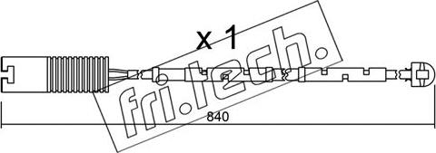 Fri.Tech. SU.123 - Предупредителен контактен сензор, износване на накладките vvparts.bg
