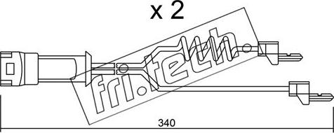 Fri.Tech. SU.172K - Предупредителен контактен сензор, износване на накладките vvparts.bg