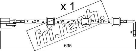 Fri.Tech. SU.323 - Предупредителен контактен сензор, износване на накладките vvparts.bg