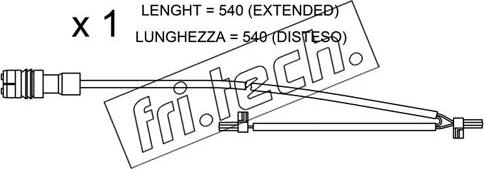 Fri.Tech. SU.262 - Предупредителен контактен сензор, износване на накладките vvparts.bg