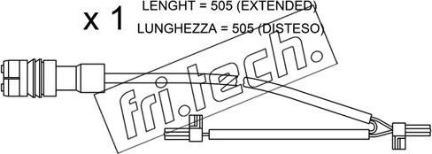 Fri.Tech. SU.219 - Предупредителен контактен сензор, износване на накладките vvparts.bg