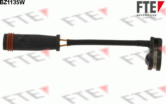 FTE BZ1135W - Предупредителен контактен сензор, износване на накладките vvparts.bg