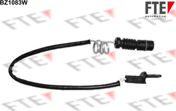FTE BZ1083W - Предупредителен контактен сензор, износване на накладките vvparts.bg