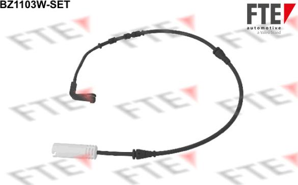 FTE BZ1103W-SET - Предупредителен контактен сензор, износване на накладките vvparts.bg