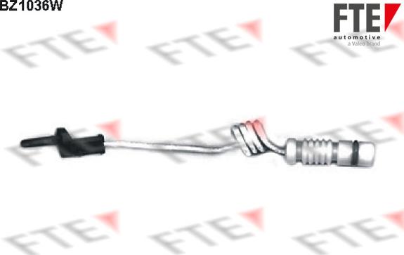 FTE BZ1036W - Предупредителен контактен сензор, износване на накладките vvparts.bg