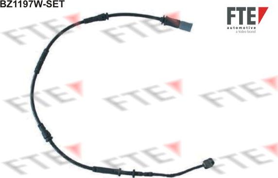 FTE BZ1197W-SET - Предупредителен контактен сензор, износване на накладките vvparts.bg