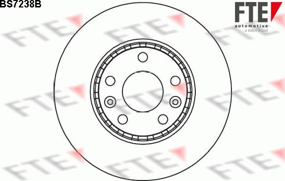 FTE BS7238B - Спирачен диск vvparts.bg