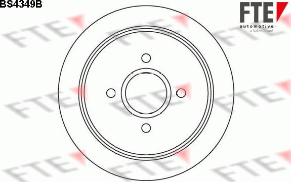 FTE 9082472 - Спирачен диск vvparts.bg