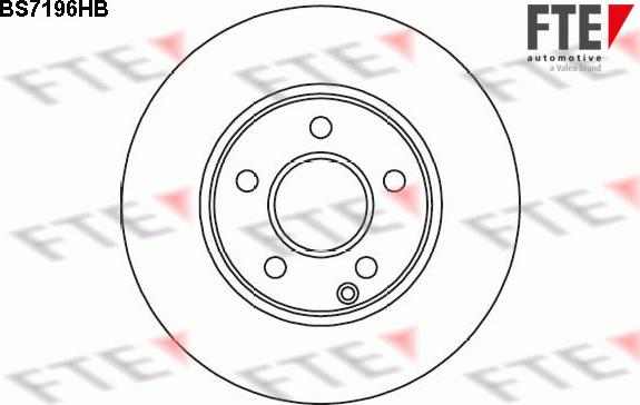 FTE 9082593 - Спирачен диск vvparts.bg