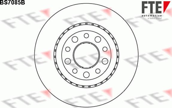 FTE BS7085B - Спирачен диск vvparts.bg