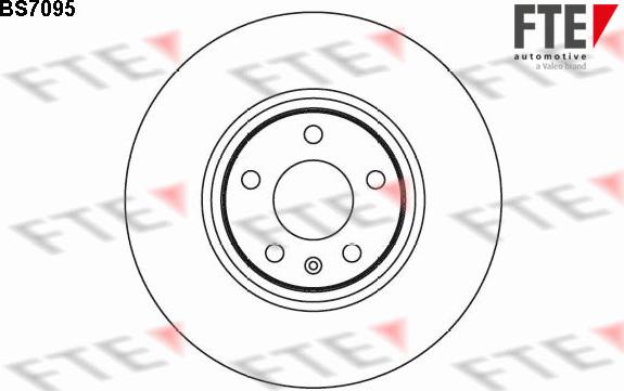 FTE BS7095 - Спирачен диск vvparts.bg