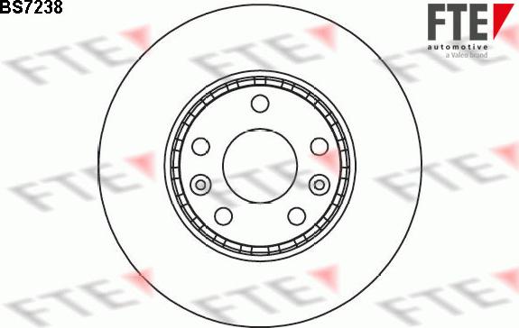 FTE 9071029 - Спирачен диск vvparts.bg