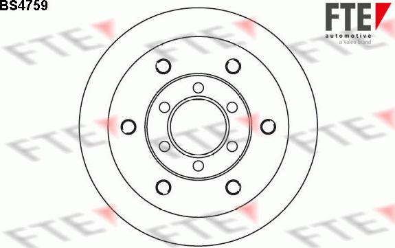 FTE 9071158 - Спирачен диск vvparts.bg