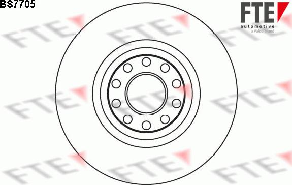 FTE 9071357 - Спирачен диск vvparts.bg