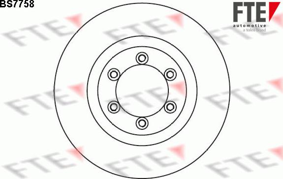 FTE BS7758 - Спирачен диск vvparts.bg