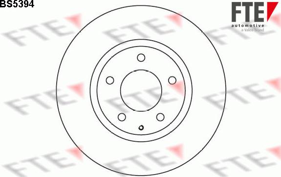 FTE BS5394 - Спирачен диск vvparts.bg