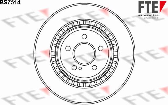 FTE 9071332 - Спирачен диск vvparts.bg