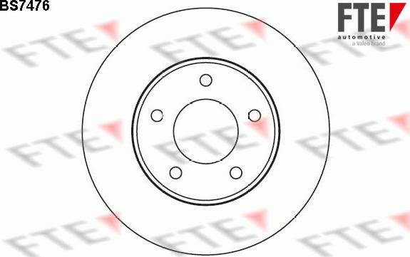 FTE BS7476 - Спирачен диск vvparts.bg