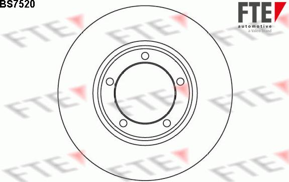 FTE BS7520 - Спирачен диск vvparts.bg