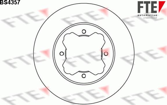 FTE 9072404 - Спирачен диск vvparts.bg