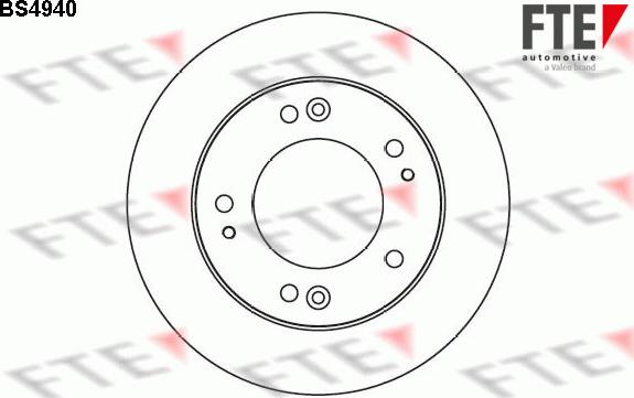 FTE 9072474 - Спирачен диск vvparts.bg