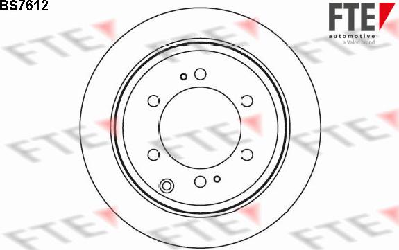 FTE 9072505 - Спирачен диск vvparts.bg