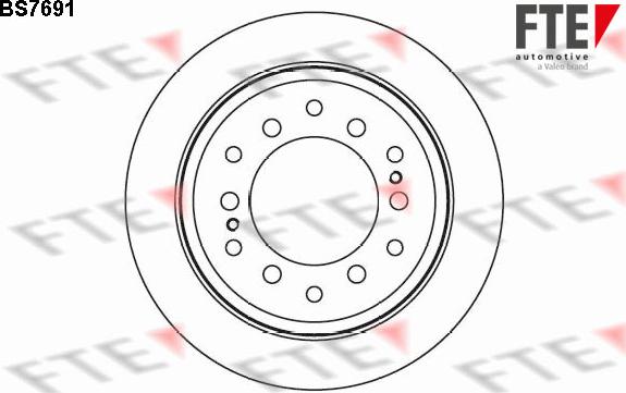 FTE BS7691 - Спирачен диск vvparts.bg