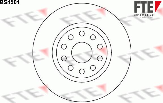 FTE 9072650 - Спирачен диск vvparts.bg