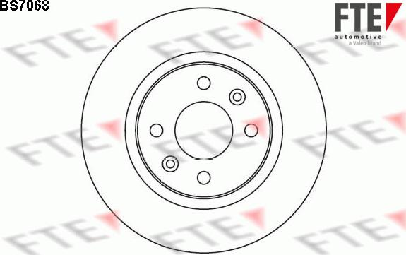 FTE BS7068 - Спирачен диск vvparts.bg