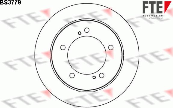 FTE 9072155 - Спирачен диск vvparts.bg