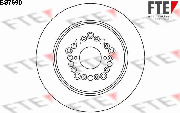 FTE 9072825 - Спирачен диск vvparts.bg