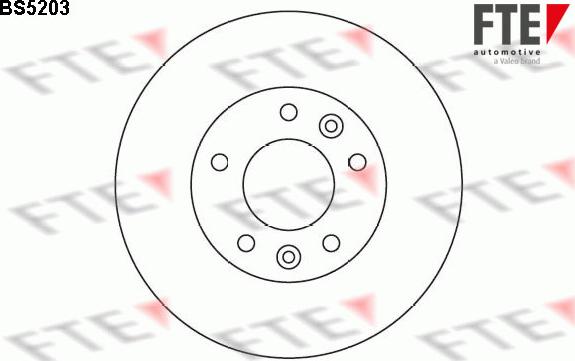 FTE 9072342 - Спирачен диск vvparts.bg