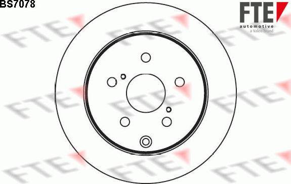 FTE BS7078 - Спирачен диск vvparts.bg