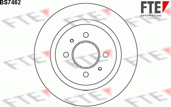 FTE 9072778 - Спирачен диск vvparts.bg