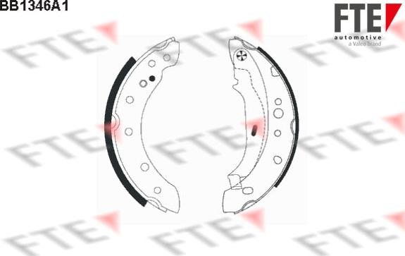 FTE BB1346A1 - Комплект спирачна челюст vvparts.bg