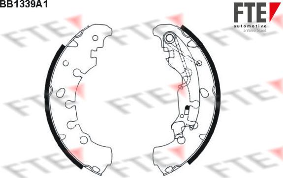 FTE BB1339A1 - Комплект спирачна челюст vvparts.bg
