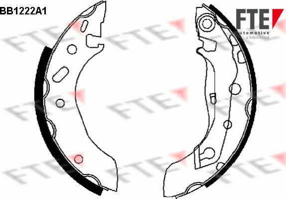 FTE BB1222A1 - Комплект спирачна челюст vvparts.bg