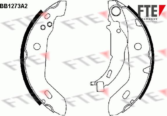 FTE 9100059 - Комплект спирачна челюст vvparts.bg