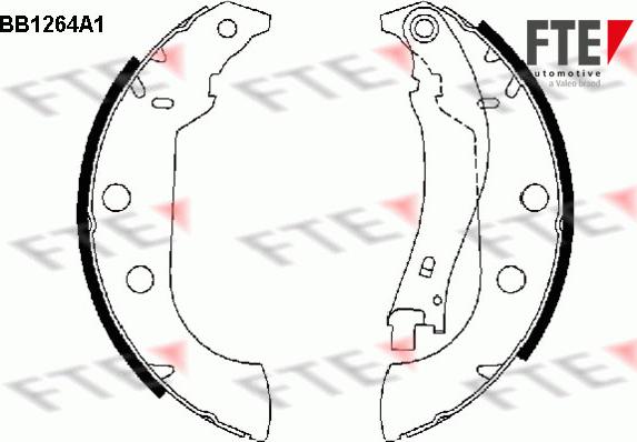 FTE 9100056 - Комплект спирачна челюст vvparts.bg