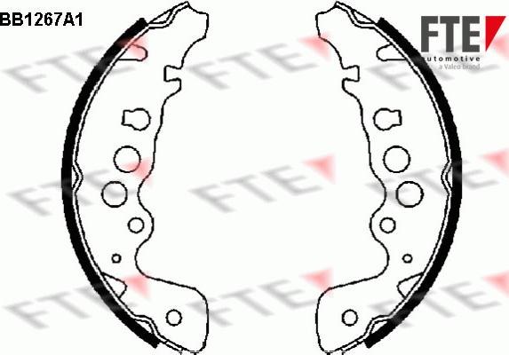 FTE 9100058 - Комплект спирачна челюст vvparts.bg