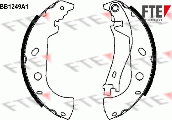 FTE 9100052 - Комплект спирачна челюст vvparts.bg