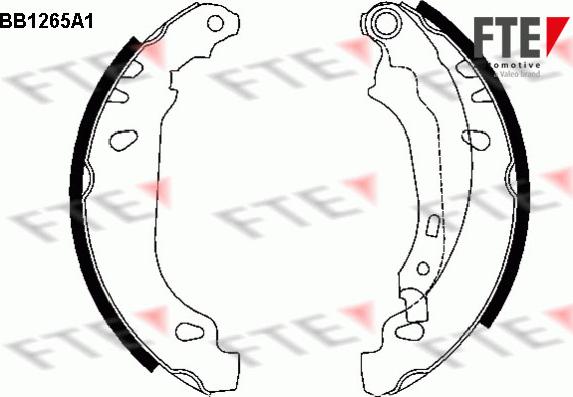 FTE BB1265A1 - Комплект спирачна челюст vvparts.bg