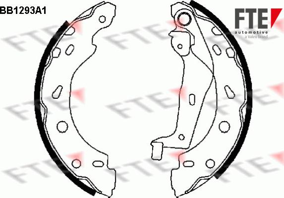 FTE BB1293A1 - Комплект спирачна челюст vvparts.bg