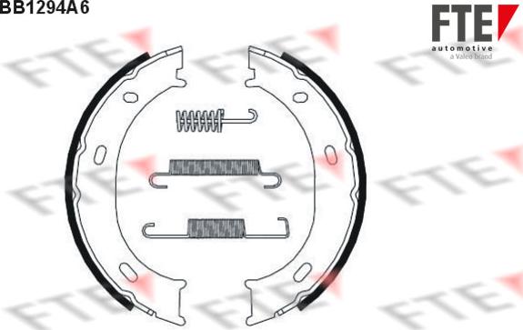 FTE 9100065 - Комплект спирачна челюст, ръчна спирачка vvparts.bg