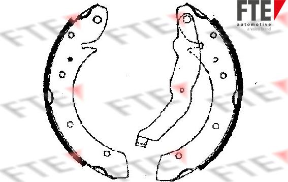 FTE 9100018 - Комплект спирачна челюст vvparts.bg