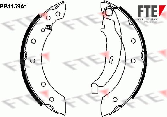 FTE 9100031 - Комплект спирачна челюст vvparts.bg