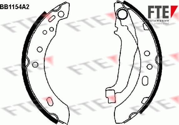 FTE 9100029 - Комплект спирачна челюст vvparts.bg